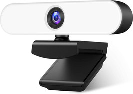1080P Webcam with Microphone for Desktop,Streaming Webcam with 3Level Brightness - £17.87 GBP