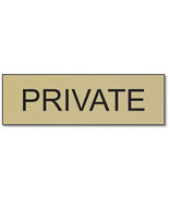 GOLD OR SILVER 2 X 8&quot;  PRIVATE NAME PLATE DOUBLE STICK or MAGNETIC - £14.88 GBP