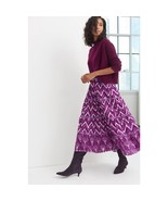 New Anthropologie Krissa Tiered Maxi Skirt by Nikasha $178 SIZE 6 Purple... - $80.01 CAD