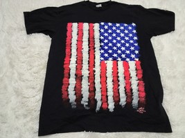 VTG Anvil NWOT? 1990 XL Wild Oats Shirt Distressed American Flag Single-... - $14.88
