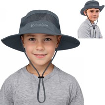 Zando Kids Sun Hat Outdoor Upf 50+ Boys Sun Hat Wide Brim Kids Fishing B... - £32.43 GBP