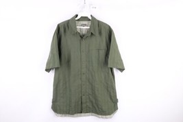 Royal Robbins Mens Medium Striped Hiking Trail Camp Short Sleeve Button Shirt - £23.22 GBP