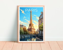 Paris Travel Poster, France Wall Art, France Print, Paris Poster, Eiffel Tower P - £14.42 GBP+