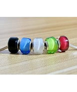 2024 Spring 925 Sterling Silver Handmade Mini Murano Glass Charm Moments... - $10.29 CAD+