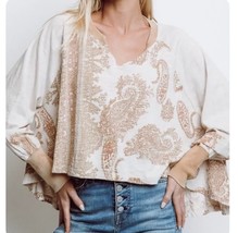 LARGE Free People True Perfection Tee in Almond Milk NWT - £31.96 GBP