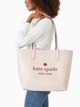 NWB Kate Spade Large Reversible Leather Tote Pink Burgundy K4742 Dust Bag FS - £105.58 GBP