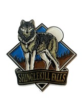 Shinglekill Falls Purling NY Vintage Catskills Souvenir Magnet Wolf Full Moon - £7.50 GBP