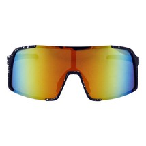 Sporty Bouclier Soleil Surdimensionné Carré Demi Contour Miroir Lentille UV400 - £10.94 GBP