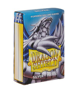 Dragon Shield Japanese Matte Card Sleves Box of 60 - Silver - £31.70 GBP
