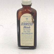 Vintage 1967 Clairol Innocent Blonde Hair Color Blonder Glass Bottle 2 oz FR1 - £7.63 GBP