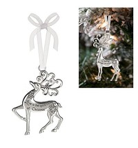 Prancing Reindeer Ornament: Love is the Spirit of Christmas - By Ganz - £7.81 GBP