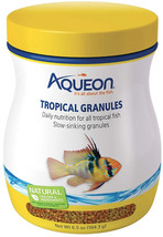 Aqueon Tropical Granules Fish Food 39 oz (6 x 6.5 oz) Aqueon Tropical Granules F - £36.30 GBP
