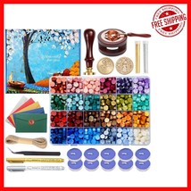 Deluxe Wax Seal Kit - 624 Pcs with Glitter &amp; Gift Box for Memorable Occa... - $667.04 MXN