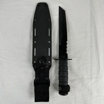 KA-BAR Kabar 1245 USA Olean, NY Fixed Blade Tanto Knife 8&quot; Blade Sheath ... - £69.91 GBP