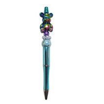 Holographic Blue Bear Custom Beaded Ballpoint Twist Pen - £9.32 GBP