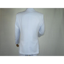 Men Apollo King Double Breasted Suit Classic Peak Lapel Pleated DM26 White image 7