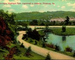 Lake Carnegie Highland Park Pittsburg Pennsylvania PA 1910s DB Postcard - $3.91