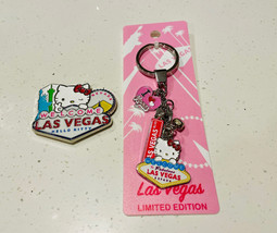 Hello Kitty LAS VEGAS Magnet and Keychain - £29.40 GBP