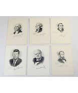 Kennedy, Washington, Churchill &amp; Presidents, Vintage 6 Collectibles Card... - $53.65 CAD
