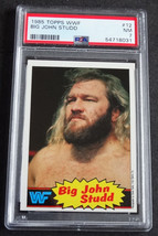 1985 Topps WWF #12 Big John Studd Wrestling Card PSA 7 NM - £19.66 GBP