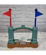 Mario Kart Hot Wheels Circuit Track Finish Line Flag Arch Lap Counter Pi... - $19.79