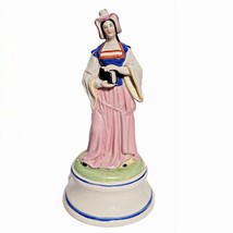 Vintage Porcelain Figurine Lamp Base with Factory Flaws 8 1/2&quot; Tall - £10.33 GBP