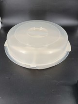 Rubbermaid Servin Saver 12&quot; Round Vegetable Fruit Dip Tray Ivory  #0259 Preowned - £9.01 GBP