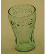 Coca Cola Coke Mini Green Drinking Glass Paneled Vintage Soda Pop 3-1/8&quot;... - £10.11 GBP
