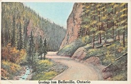 Belleville Ontario Canada~Greetings FROM~1943 Postcard - £5.68 GBP