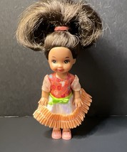 Mattel Kelly Li&#39;l Friends of Kelly Barbie Doll With Ruffle Dress Shoes EUC - £6.53 GBP