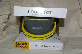 Crock-Pot® Lunch Crock® Food Warmer, Gray - Lime, 20 Ounce, Stainless Steel, NEW - £20.96 GBP