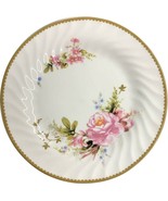 Ciera Fine Dinnerware 7 5/8&quot; Lunch Plate, Pink Roses, Excellent Conditio... - £11.76 GBP