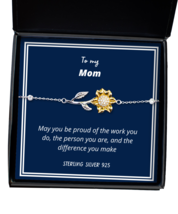 To my Mom, May you be proud - Sunflower Bracelet. Model 64039  - £31.93 GBP