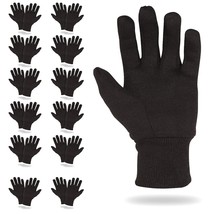 300 Pairs Brown Jersey Gloves 10” Cotton Polyester - £214.71 GBP