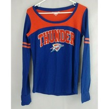 New Era 5th & Ocean Womens Blue & Orange Thunder OKC Shirt Size Small - $19.39
