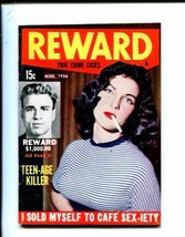 REWARD-TRUE Crime Cases #1-03/1954-TEEN-AGE KILLER-SPICY-SOUTHERN STATES-vf - £37.90 GBP