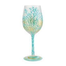 Lolita Wine Glass Under the Sea 9&quot; High 15 oz Gift Boxed Collectible #60... - $39.59