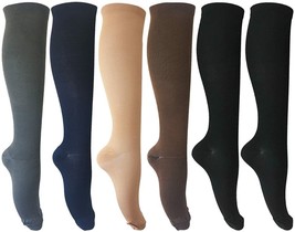 6 Pairs of Unisex Compression Socks (15-20mmHg) for Running, Nurses, (Size:L/XL) - £15.28 GBP