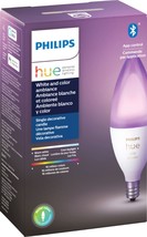 Philips - Hue E12 Bluetooth 50W Smart LED Bulb - White and Color Ambiance - £73.48 GBP