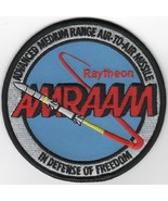 4&quot; USAF AIR FORCE AIM-120 AMRAAM DEFENSE OF FREEDOM RAYTHEON  EMBROIDERE... - £30.25 GBP