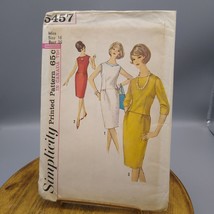 Vintage Sewing PATTERN Simplicity 5457, Misses and Junior 1964 One Piece Dress - £16.09 GBP