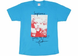 DS Supreme Madonna Tee Bright Blue Size Small in plastic 100% Authentic! - £228.23 GBP
