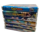 Disney VHS Tapes Lot of 6 Clam Shell Family Movies Stitch Toy STory Mary... - £14.44 GBP