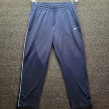 Vtg Nike Sportswear Club Fleece Sweat Pants Navy Blue Men’s Sz M READ** - £15.22 GBP