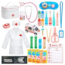 Doctor Kit For Kids, 34 Pieces Doctor Pretend Play Equipment, Dentist Kit For Ki - £38.59 GBP