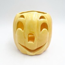 Haeger pumpkin tea light ceramic light up Halloween home decor - £27.51 GBP