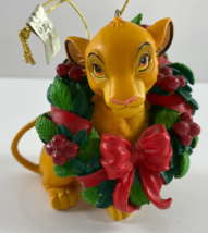 Enesco Disney The Lion King Simba Wreath Hanging Christmas Ornament - $34.84 CAD