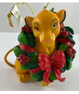 Enesco Disney The Lion King Simba Wreath Hanging Christmas Ornament - $453.83 MXN