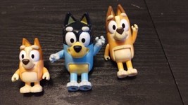 Bluey Toy Action Figure Collectible Lot Of 3  - £11.47 GBP