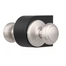 Kwikset Cove Door Knob Round Hall Closet Modern 92001 509 Satin Nickel - £8.98 GBP